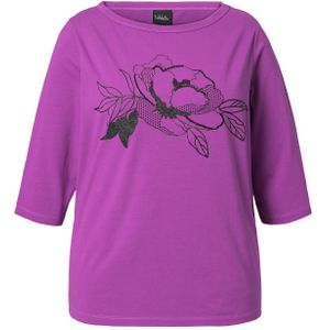 Ulla Popken Shirt  braam / zwart