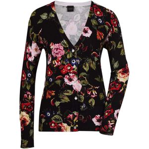 MADELEINE Gebreid vest  navy / donkergroen / rood / zwart