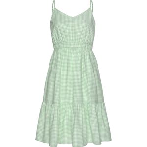 LASCANA Jurk  mintgroen / wit