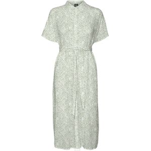 VERO MODA Blousejurk 'Menny'  kaki / wit