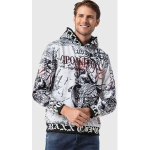 CIPO & BAXX Sweatshirt  bordeaux / zwart / wit