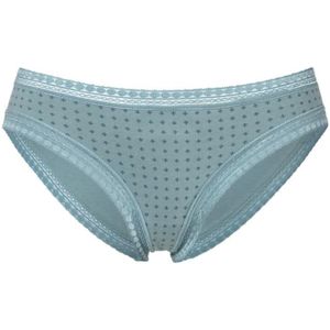 Bikinibroekje - Mint - Katoen - Aansluitend met Kant