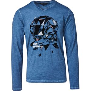 KOROSHI Shirt  blauw / zwart / wit