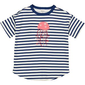 Fred's World by GREEN COTTON Shirt  donkerblauw / pitaja roze / bloedrood / wit