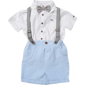 Little Gent Set 'Classic'  hemelsblauw / grijs / wit