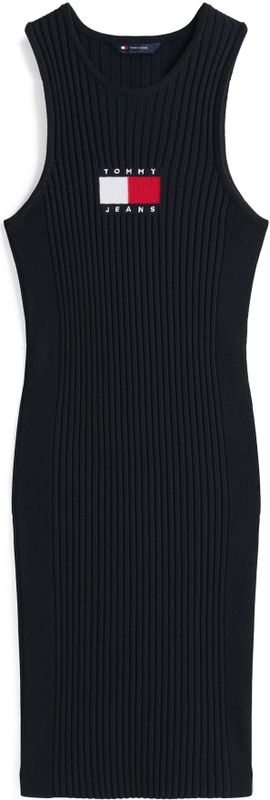 Tommy Jeans Gebreide jurk  rood / zwart / wit
