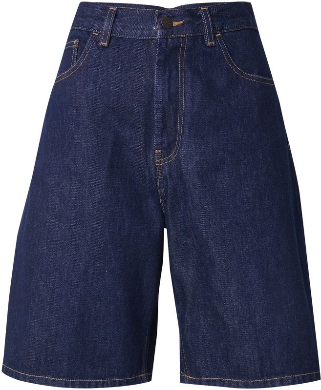Korte Broeken - Effen - Denim - Loosefit - High Waist - Knielengte