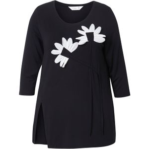MIAMODA Shirt  zwart / wit