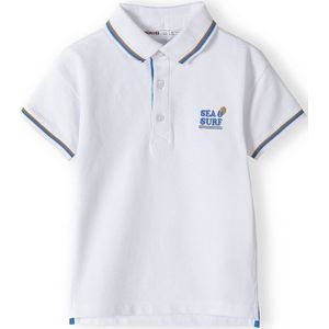 MINOTI Shirt  blauw / wit