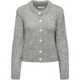 JDY Gebreid vest 'JDYDinea'  grijs gemêleerd