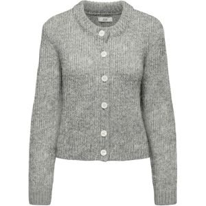 JDY Gebreid vest 'JDYDinea'  grijs gemêleerd