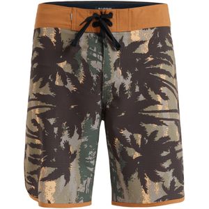 QUIKSILVER Boardshorts 'Highline Scallop 19'  cognac / antraciet / kaki / spar