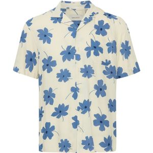 BLEND Overhemd 'BHADAN'  sand / donkerblauw