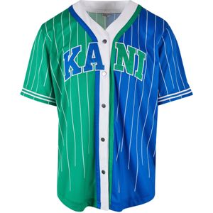 Karl Kani Shirt 'Serif'  blauw / groen / wit