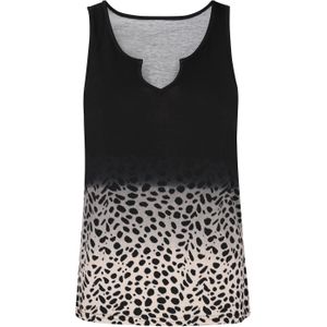 NAEMI Top 'Fashion Look'  taupe / zwart