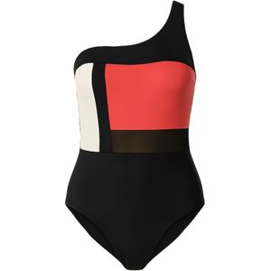 C&City Badpak  rood / zwart / wit