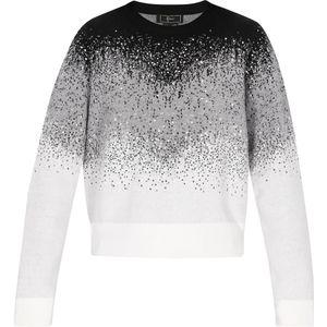 faina Trui  donkergrijs / zwart / wit