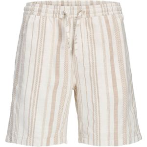 JACK & JONES Broek  ecru / donkerbeige