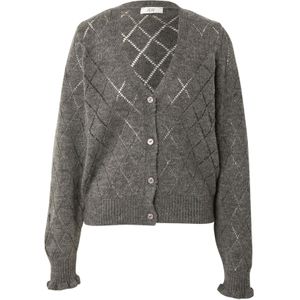 JDY Gebreid vest 'JDYLETTY'  donkergrijs