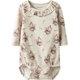 NAME IT Rompertje/body  beige gemêleerd / mauve