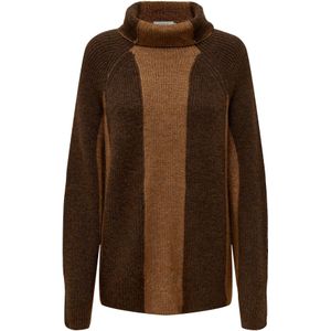 ONLY Trui 'SINUS'  bruin / lichtbruin