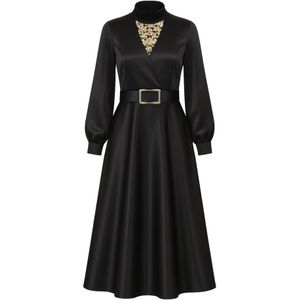 MODAMIHRAM Avondjurk  beige / zwart