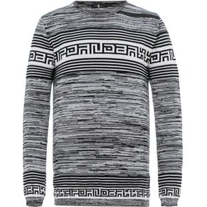 CIPO & BAXX Trui  grijs / wit