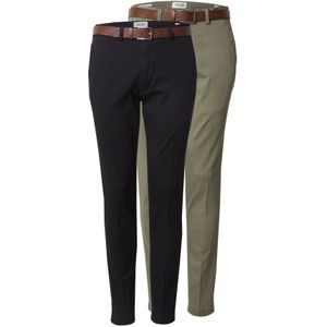 JACK & JONES Chino 'JPSTMARCO FRANCO'  lichtgroen / zwart