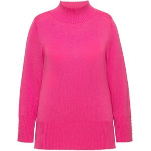 Ulla Popken Trui  pink / parelwit