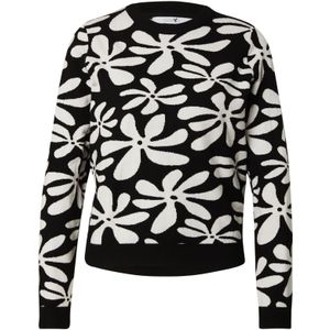 Hailys Trui 'Fe44e'  zwart / wit