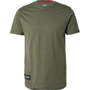 Alpha Industries - Label T BP - T-shirt - Zwart - 100% Katoen