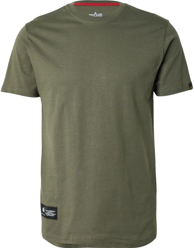 Alpha Industries - Label T BP - T-shirt - Zwart - 100% Katoen