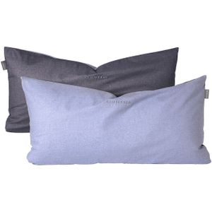 SCHIESSER Kussens 'Doubleface Renforcé'  marine / lichtblauw