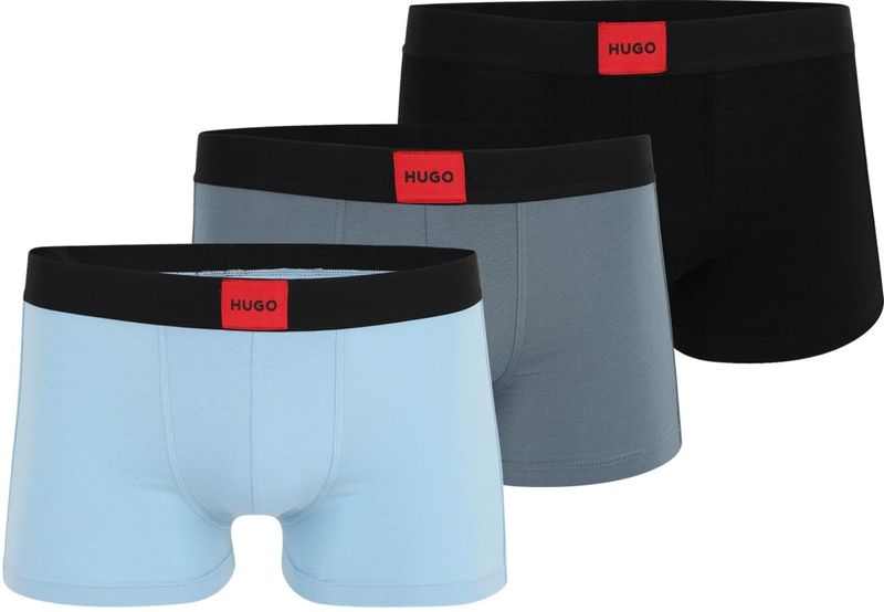 HUGO Boxershorts  smoky blue / lichtblauw / rood / zwart