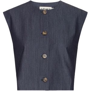 ICHI - IHJUMI - Gilet - Donkerblauw