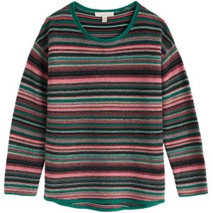 Seasalt Cornwall Trui 'Fruity'  groen / rosa / zwart