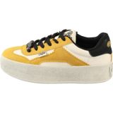 BUFFALO Sneakers laag 'Cajo'  geel / pasteelgeel / zwart