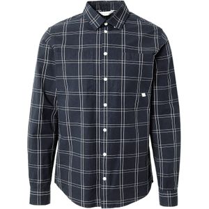 Casual Friday Overhemd  kobaltblauw / wit