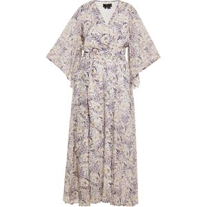 faina Jurk  geel / lila / sering / natuurwit