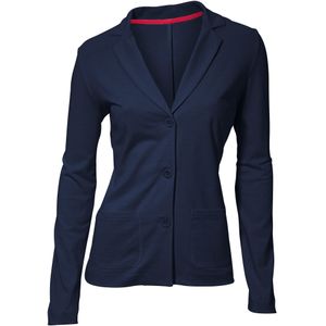Blazer - Blauw - 100% Katoen - Lange Mouwen - Knoopsluiting