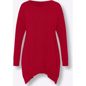 Heine - Gebreide Trui - Rood - 100% Katoen - Lange Mouwen