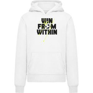 F4NT4STIC Sweatshirt 'Win From Within Soccer Splash Green'  citroen / zwart / wit