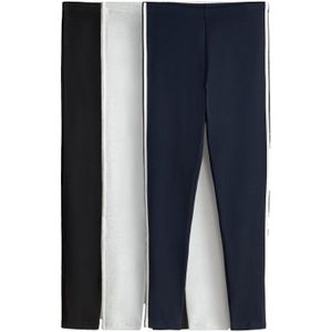 The Set Leggings  navy / lichtgrijs / zwart / wit
