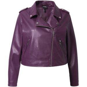 Ulla Popken Tussenjas  donkerlila