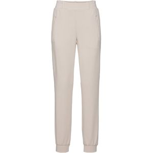 Sportbroeken - Beige - Elastische Band - Logoprint - Steekzakken