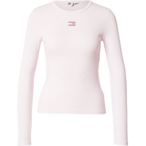 Tommy Jeans - Shirt - Rosa - Lange Mouw - Slanke Pasvorm