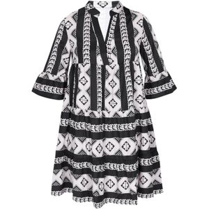 NAEMI Jurk 'Fashion Look'  zwart / wit