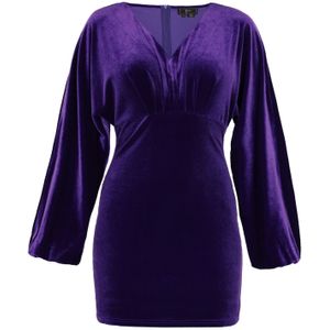 faina Cocktailjurk  donkerlila