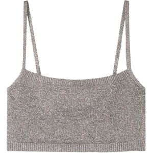 Bershka Gebreide top  zilver