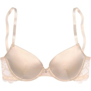 Lascana Push-up-bh Alana - Lingerie - Champagne - 41% Zijde, 33% Polyester, 20% Polyamide